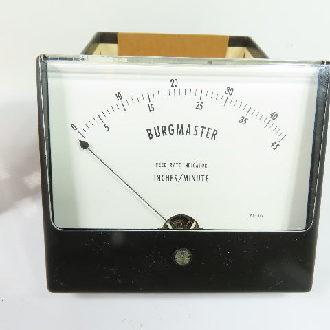 Simpson Burgmaster Feed Rate Indicator 0-45 Inches/Minute 15uA