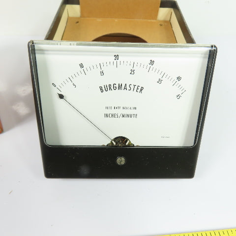 Simpson Burgmaster Feed Rate Indicator 0-45 Inches/Minute 15uA