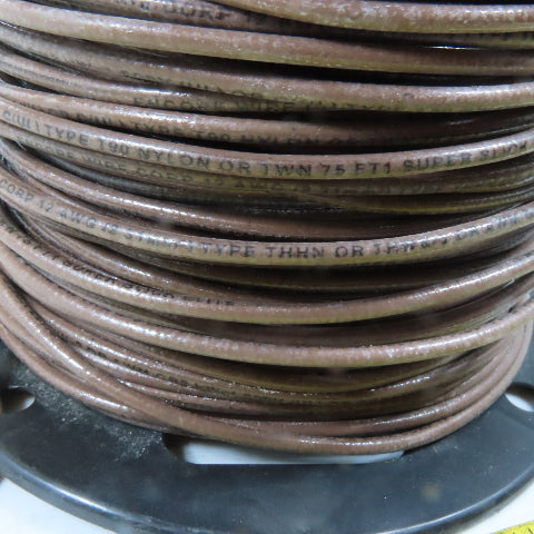 Encore 105100808040 12 AWG THHN THWN-2 Solid Electrical Wire Brown 400'