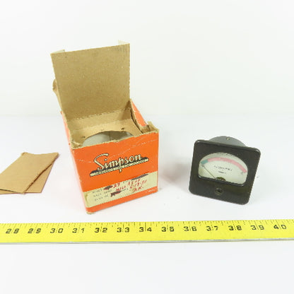 Simpson 0-5mA DC Milliamperes Analog Panel Meter
