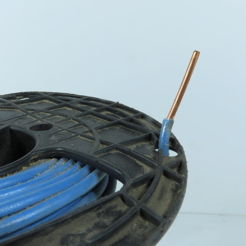 Encore Wire Corp 10AWG THHN Blue Solid Copper Electrical Wire 600V 300'