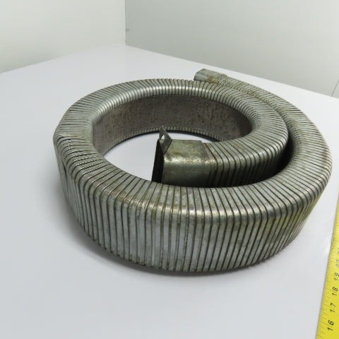 4" x 2" Flexible Stainless Steel Feed Thru Cable Carrier Energy Chain 4' 9" Long