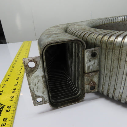 4" x 2" Flexible Stainless Steel Feed Thru Cable Carrier Energy Chain 4' 9" Long
