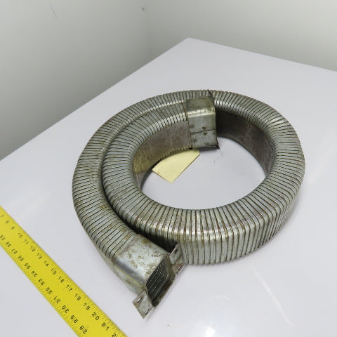 4" x 2" Flexible Stainless Steel Feed Thru Cable Carrier Energy Chain 4' 9" Long