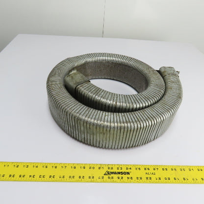 4" x 2" Flexible Stainless Steel Feed Thru Cable Carrier Energy Chain 4' 9" Long