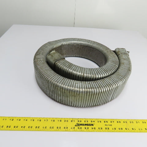 4" x 2" Flexible Stainless Steel Feed Thru Cable Carrier Energy Chain 4' 9" Long