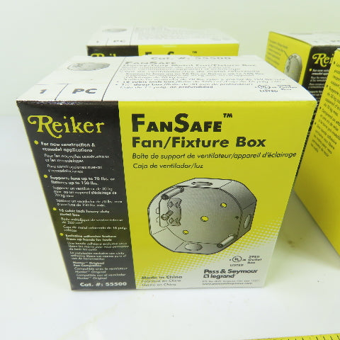 Pass & Seymour 55500 Heavy Duty Metal Fan Fixture Box New Lot Of 6