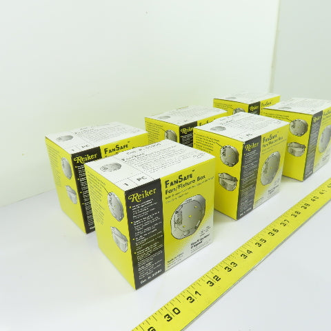 Pass & Seymour 55500 Heavy Duty Metal Fan Fixture Box New Lot Of 6