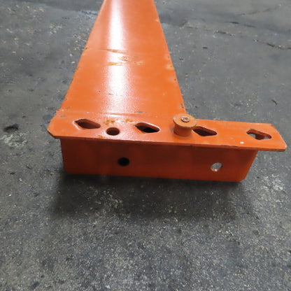 108" x 5" x 1-5/8" 50E Shaved Pin Pallet Racking Beam Shelf 6,150lb
