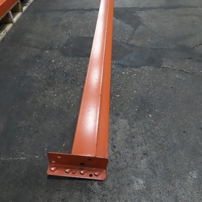 108" x 5" x 1-5/8" 50E Shaved Pin Pallet Racking Beam Shelf 6,150lb
