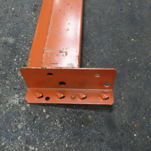 108" x 5" x 1-5/8" 50E Shaved Pin Pallet Racking Beam Shelf 6,150lb