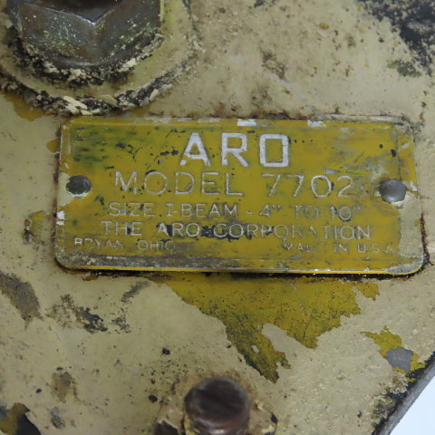 ARO 7702 Push/Pull I-Beam Hoist Trolley 4" to 10"