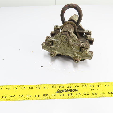 Anchor Conveyor No. 44 Manual Push/Pull Beam Hoist Trolley 1000lb Capacity