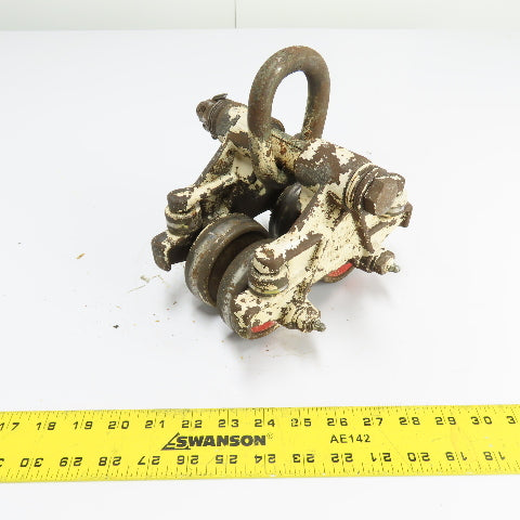 Jervis B Webb Overhead Manual Trolley 1/2 Ton Capacity 2-1/2" To 3-1/2"