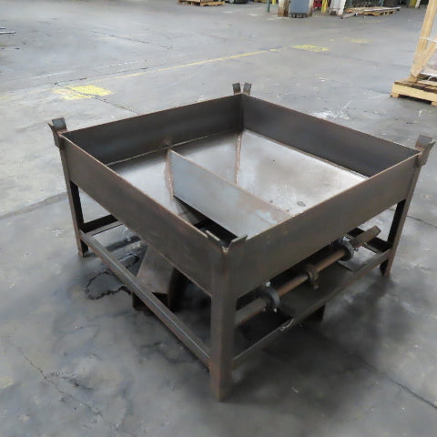 Stackable Custom Steel Bulk Dry Material Mobil Hopper W/ Manual Dump Gate