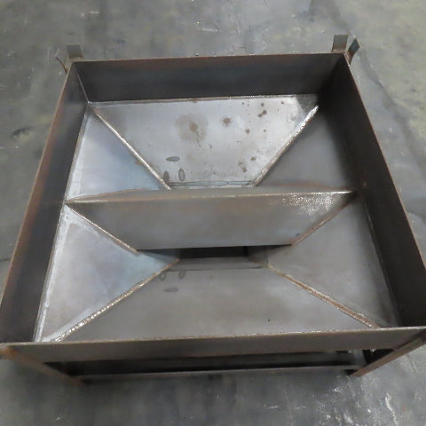 Stackable Custom Steel Bulk Dry Material Mobil Hopper W/ Manual Dump Gate
