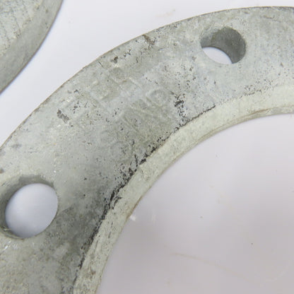 ASTM A536 8-7/8" Bore Cast Iron Ductile Iron Backup Flanges 13-3/8" OD Lot Of 2