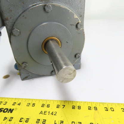 Worm Gear Speed Reducer 30:1 Ratio 5/8" Input 7/8" Output Shaft