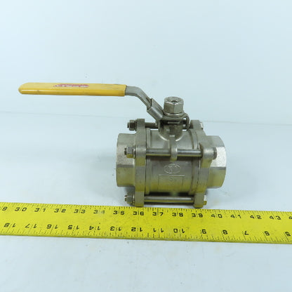 Merit KSWV310FP-32 2" Stainless Steel Socket Weld Ball Valve 1000WOG CF8M