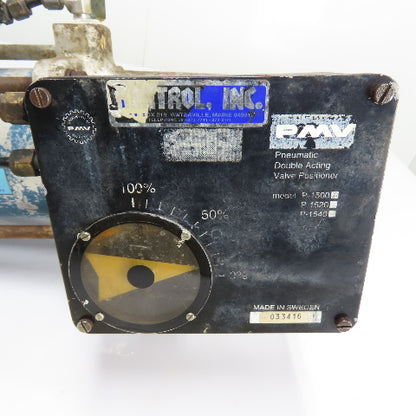 Jamesbury ST-200B Pneumatic Actuator 150 PSI Max W/ PMV P-1500 Valve Positioner