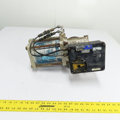 Jamesbury ST-200B Pneumatic Actuator 150 PSI Max W/ PMV P-1500 Valve Positioner