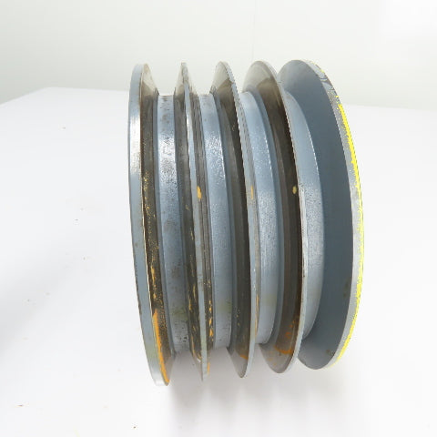 4-Groove Cast Iron V-Belt Sheave 1-5/8" Bore 8-7/8" OD x 4-3/8" Wide