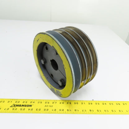 4-Groove Cast Iron V-Belt Sheave 1-5/8" Bore 8-7/8" OD x 4-3/8" Wide