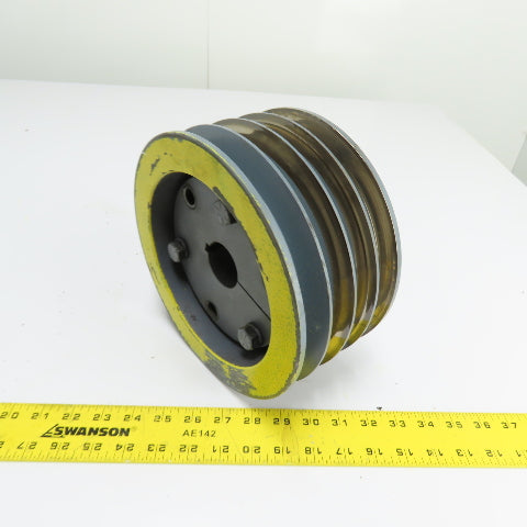 4-Groove Cast Iron V-Belt Sheave 1-5/8" Bore 8-7/8" OD x 4-3/8" Wide