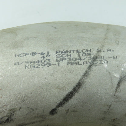 3" Sch 10S Stainless Steel Butt Weld Elbow 45°