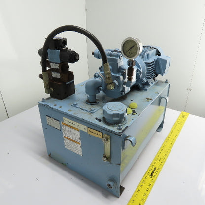 Yuken YA16-B-4-1.5-41 40L Hydraulic Power Unit 1.5kW 480V 3Ph W/ AR16-FR01B Pump