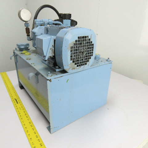 Yuken YA16-B-4-1.5-41 40L Hydraulic Power Unit 1.5kW 480V 3Ph W/ AR16-FR01B Pump