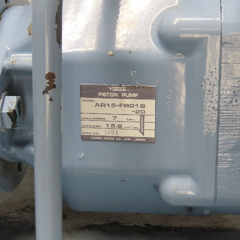 Yuken YA16-B-4-1.5-41 40L Hydraulic Power Unit 1.5kW 480V 3Ph W/ AR16-FR01B Pump