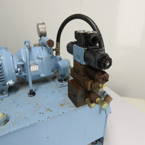 Yuken YA16-B-4-1.5-41 40L Hydraulic Power Unit 1.5kW 480V 3Ph W/ AR16-FR01B Pump