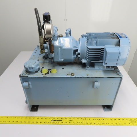 Yuken YA16-B-4-1.5-41 40L Hydraulic Power Unit 1.5kW 480V 3Ph W/ AR16-FR01B Pump