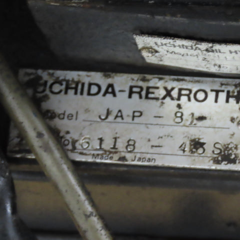 Uchida Rexroth 18 Gallon Hydraulic Power Unit 230-480V 50/60Hz 2.2kW
