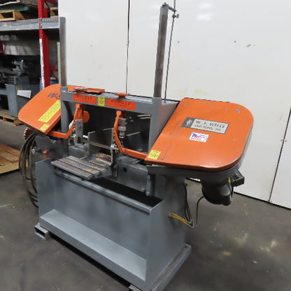W.F. Wells W-9 1Hp 115/230V 1Ph Twin Post Manual Horizontal Bandsaw