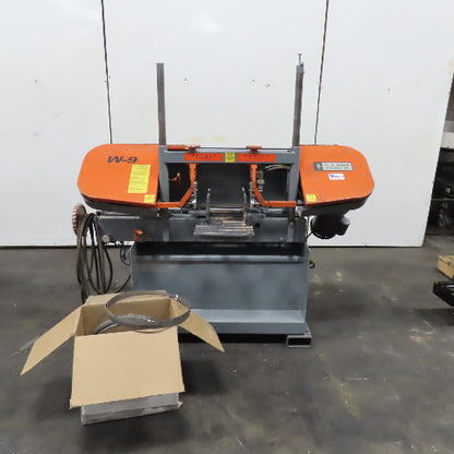 W.F. Wells W-9 1Hp 115/230V 1Ph Twin Post Manual Horizontal Bandsaw