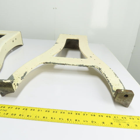 Logan LA-373 Vintage Lathe Cast Iron Legs Stand Bases 29-1/2" Tall Set Of 2