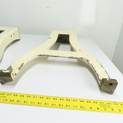 Logan LA-373 Vintage Lathe Cast Iron Legs Stand Bases 29-1/2" Tall Set Of 2