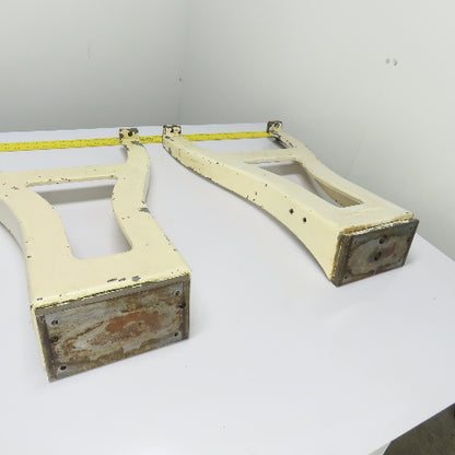 Logan LA-373 Vintage Lathe Cast Iron Legs Stand Bases 29-1/2" Tall Set Of 2