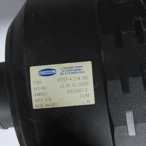 Schmalz JumboSprint Vacuum Tube Lifter System 65kg (143lb) Capacity 3.8kW 3Ph