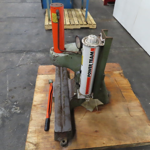 25 Ton Manual Hydraulic Press 6" Throat Vintage C-Frame Motch & Merryweather