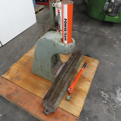 25 Ton Manual Hydraulic Press 6" Throat Vintage C-Frame Motch & Merryweather