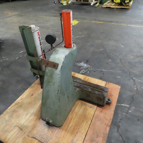 25 Ton Manual Hydraulic Press 6" Throat Vintage C-Frame Motch & Merryweather