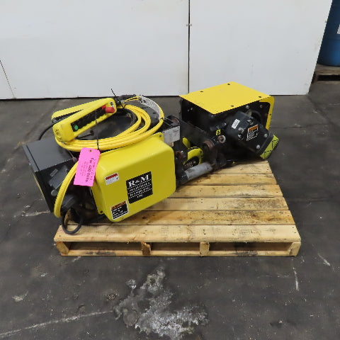 R&M Space Master 2 Ton Capacity 20/3.2FPM 2 Speed Wire Rope Hoist 20' Lift 480V
