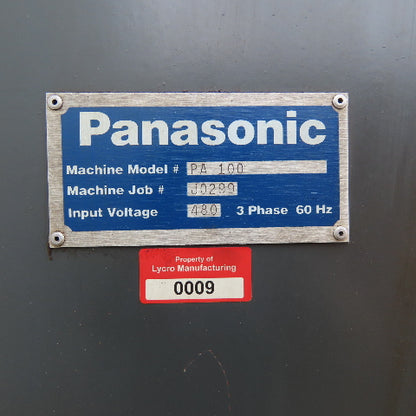 Panasonic VR-005CII 6 Axis Robotic Performarc Welding Cell 480V 60" Turntable