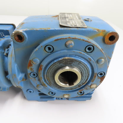 SEW-Eurodrive SA62DT71D4/2 Hollow Shaft Gear Motor 0.5HP 460V 3Ph 128.44:1 Ratio