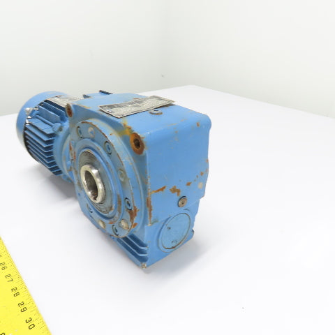 SEW-Eurodrive SA62DT71D4/2 Hollow Shaft Gear Motor 0.5HP 460V 3Ph 128.44:1 Ratio