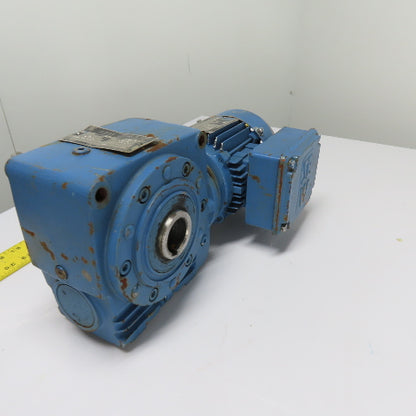 SEW-Eurodrive SA62DT71D4/2 Hollow Shaft Gear Motor 0.5HP 460V 3Ph 128.44:1 Ratio