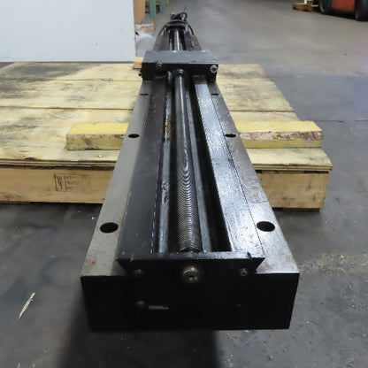 Setco 2Y 60" Travel Lead Screw Single Axis Slide Plate 90/130VDC 5.5:1 Ratio